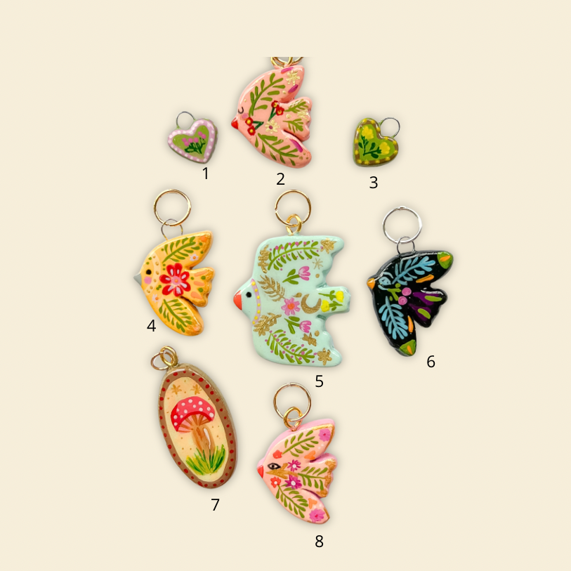 Folk Clay Charms