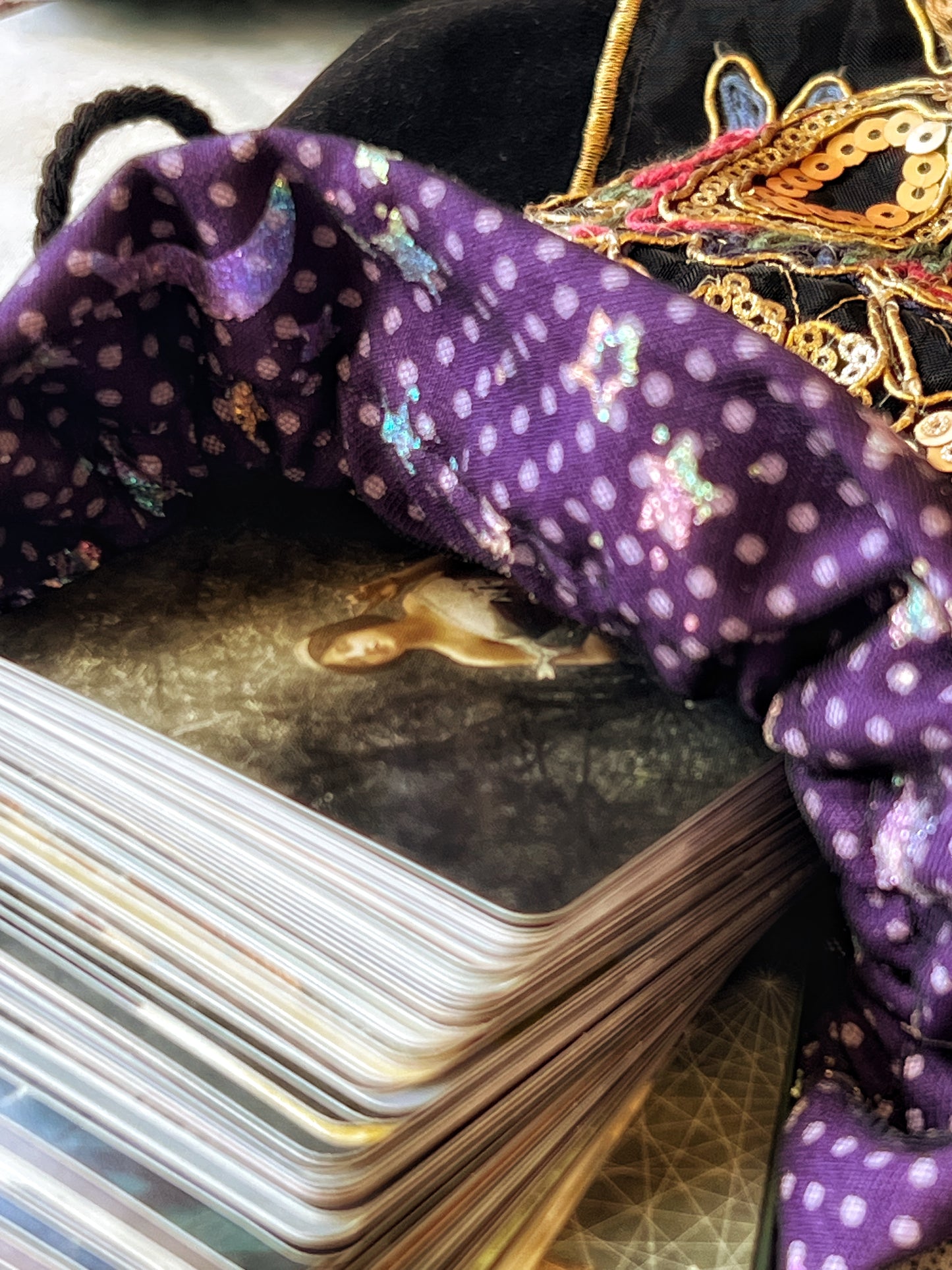 Saquito Velvet Night Garden