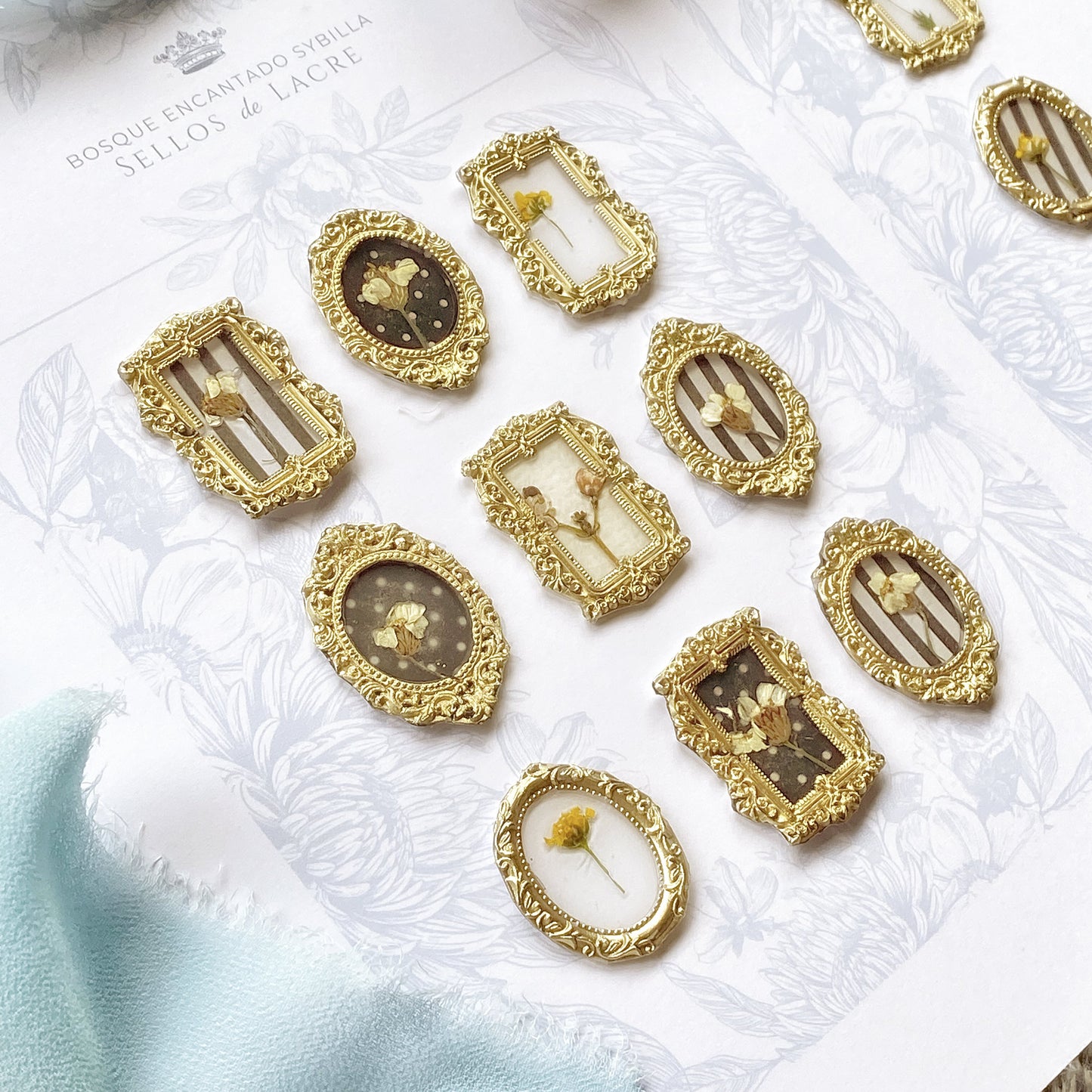 Set 9 lacres Botanical Highgrove