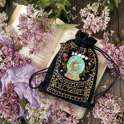 Saquito Velvet Negro Mi Tarot 25x17
