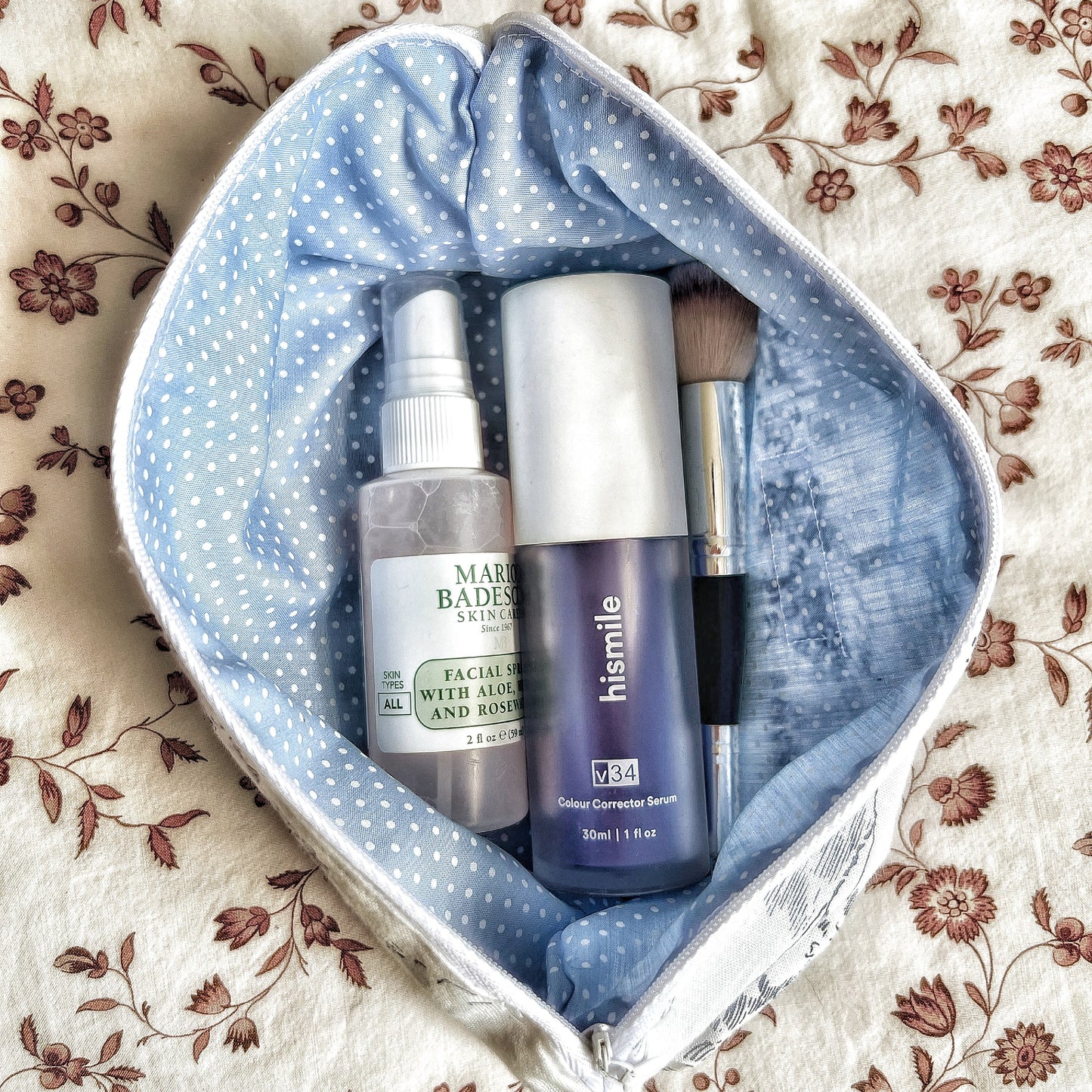 Cosmetiquero Toile de Jouy