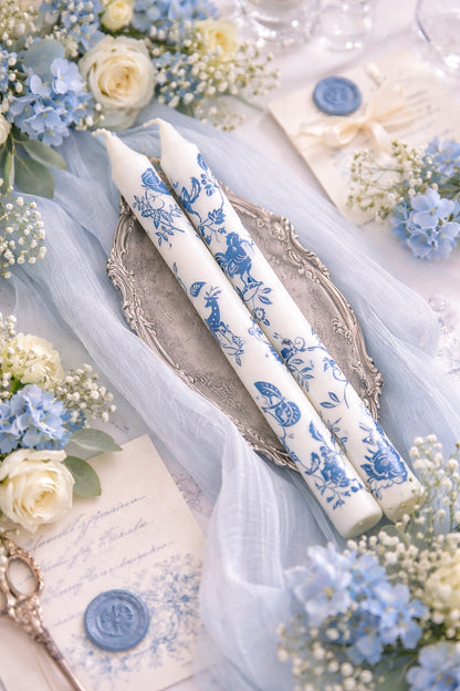 Toile de Jouy  Blue Candles
